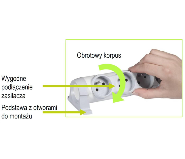 Legrand Listwa Antyprzepieciowa  4-gniazda - 1386134 - zdjęcie 2